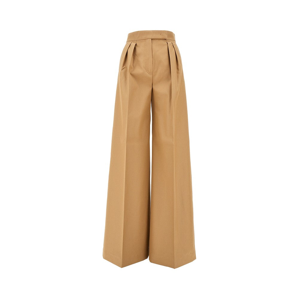 Pantalone a gamba ampia in cotone