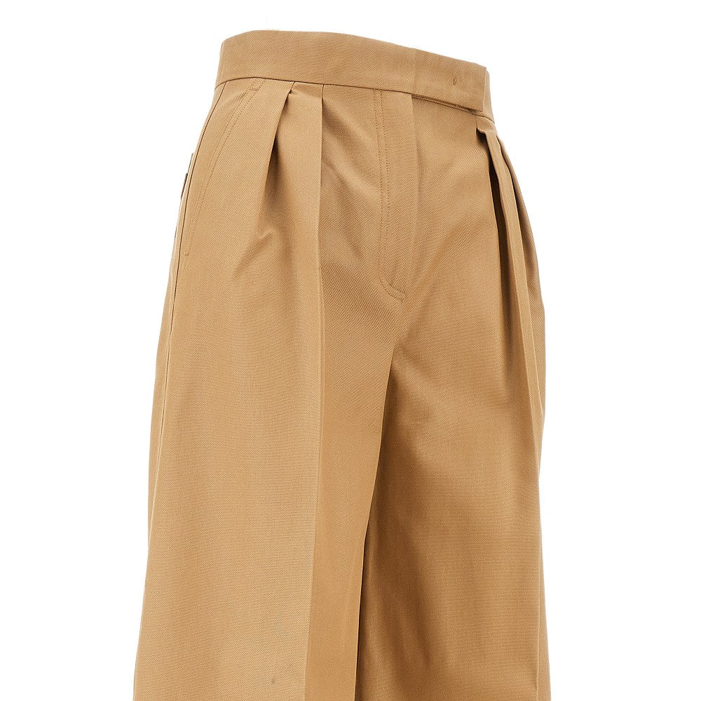 Pantalone a gamba ampia in cotone