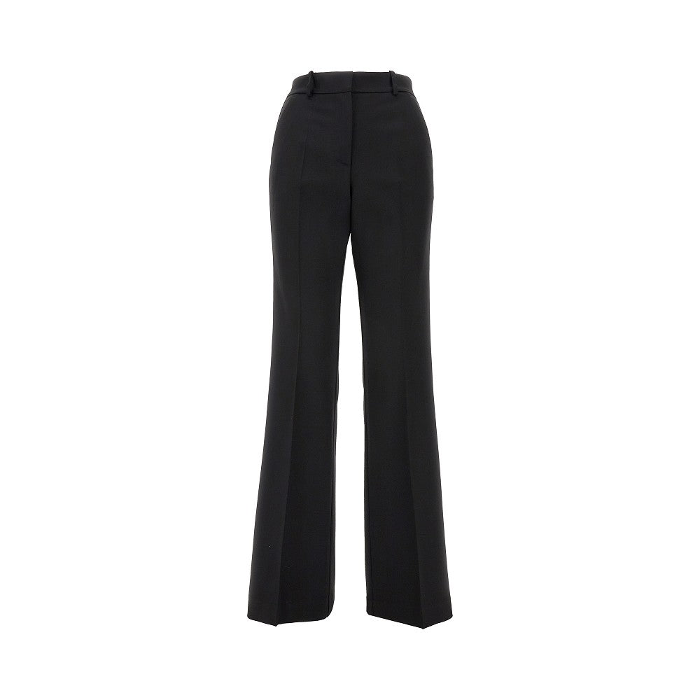 Pantalone smoking in lana stretch