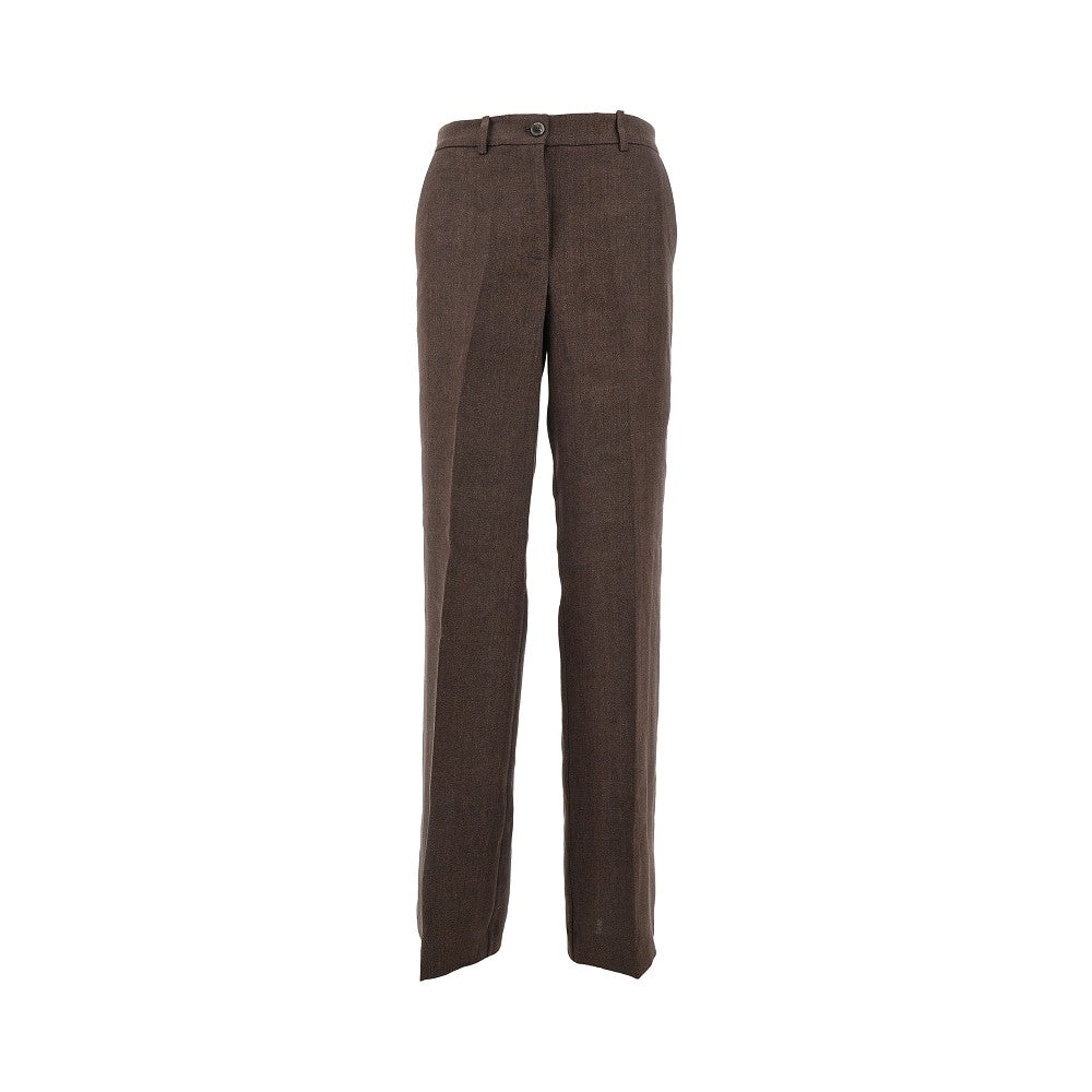 Pantalone palazzo in lino
