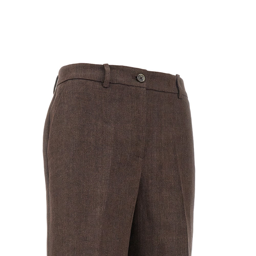Pantalone palazzo in lino