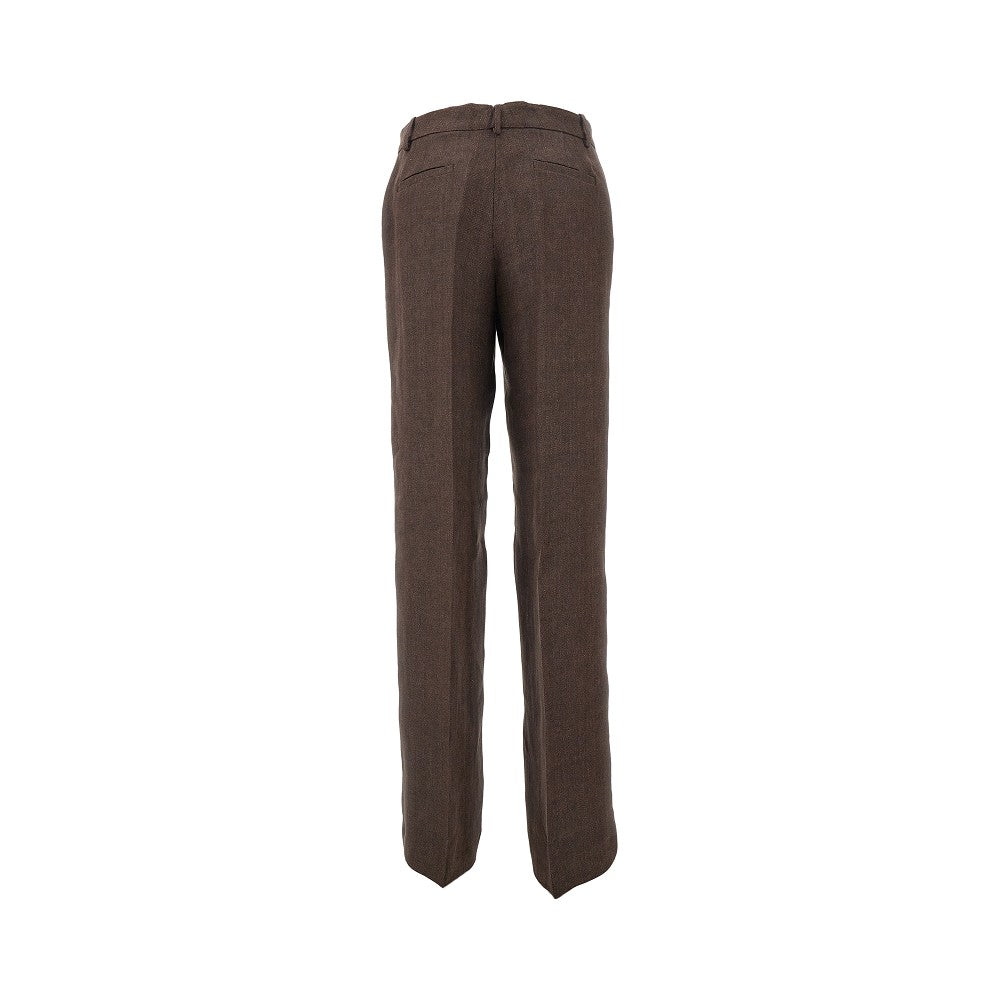 Pantalone palazzo in lino