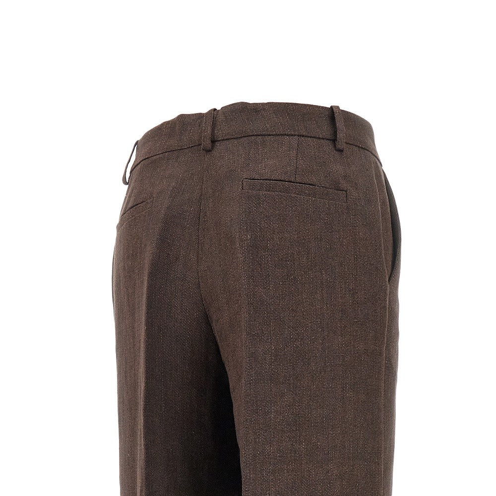 Pantalone palazzo in lino