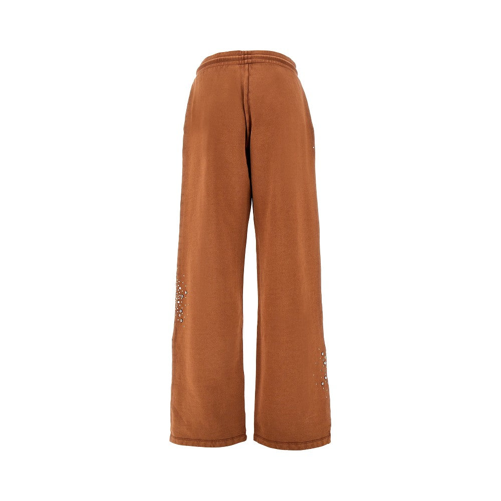 Joggers in cotone con strass