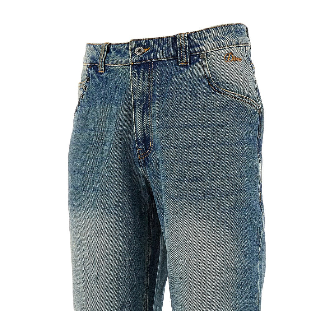 Jeans Relaxed Fit con occhielli