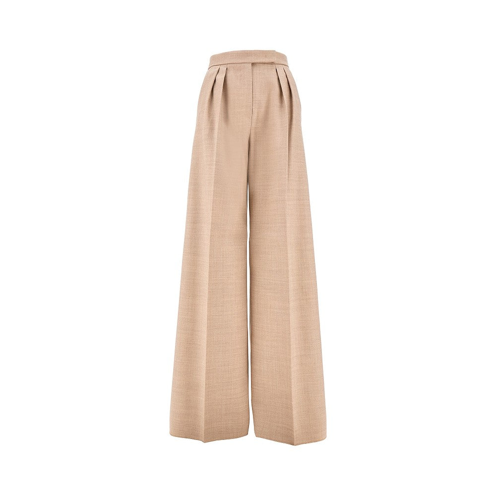 Wide leg pants with darts