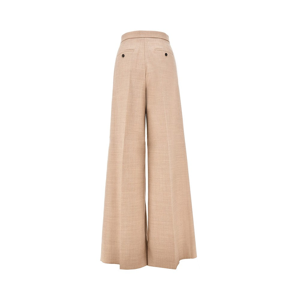 Wide leg pants with darts