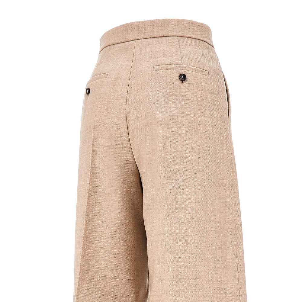 Wide leg pants with darts