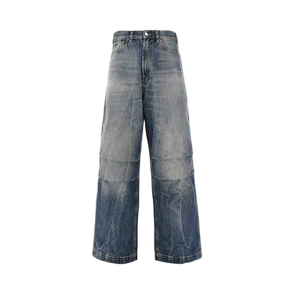 Denim wide leg jeans