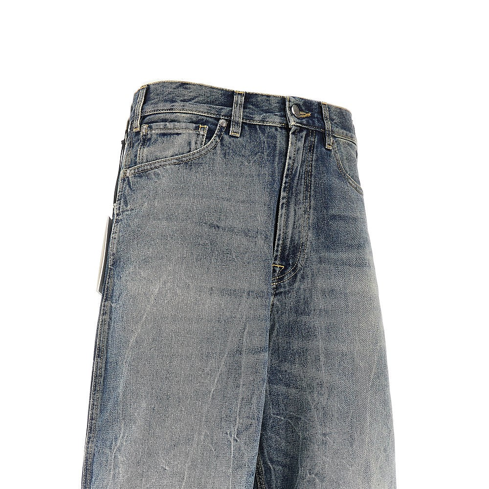 Denim wide leg jeans