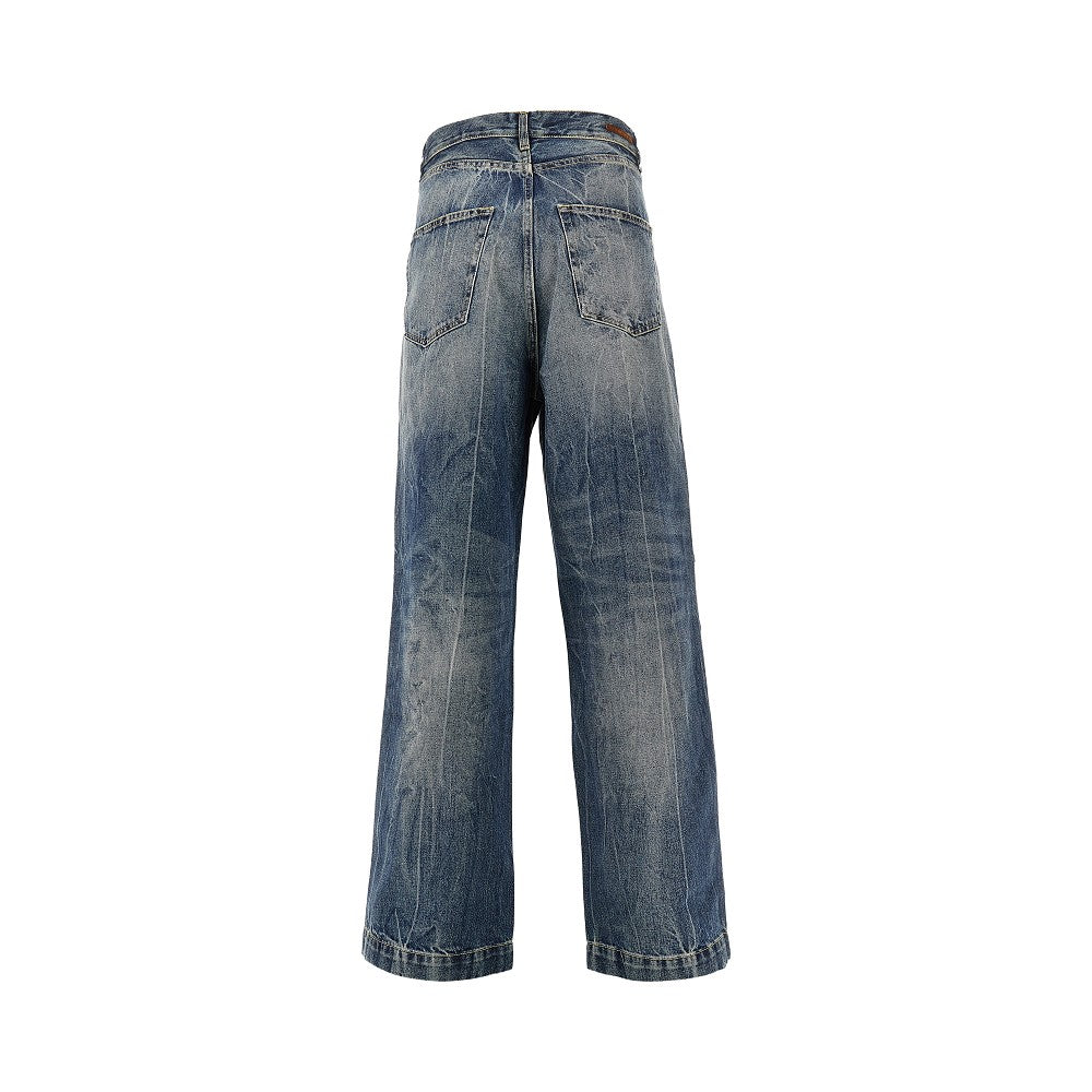 Denim wide leg jeans