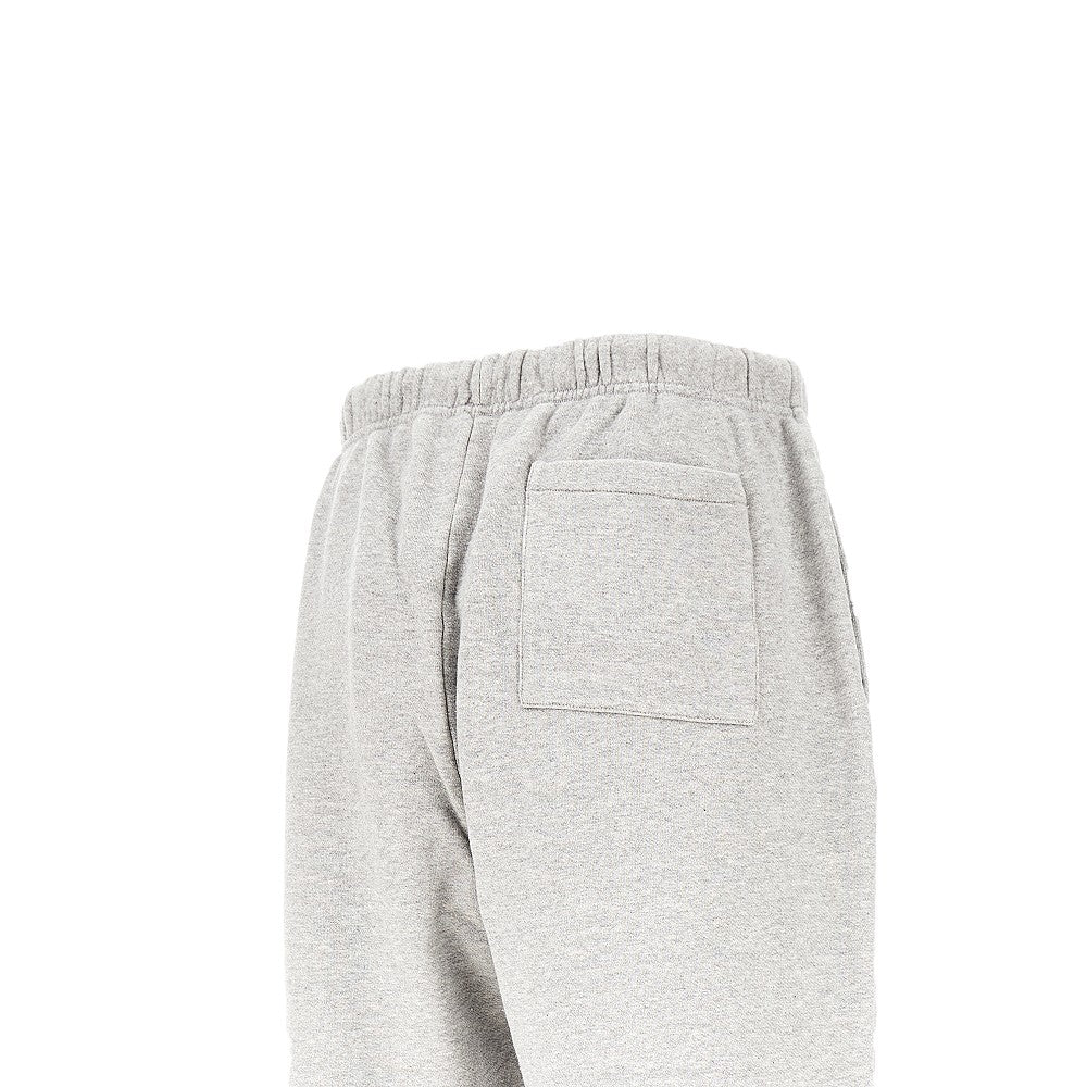 Joggers in french terry con ricamo