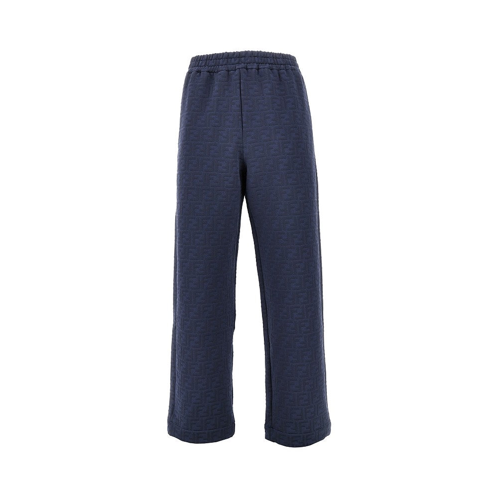 Pantalone jogging in jersey jacquard FF