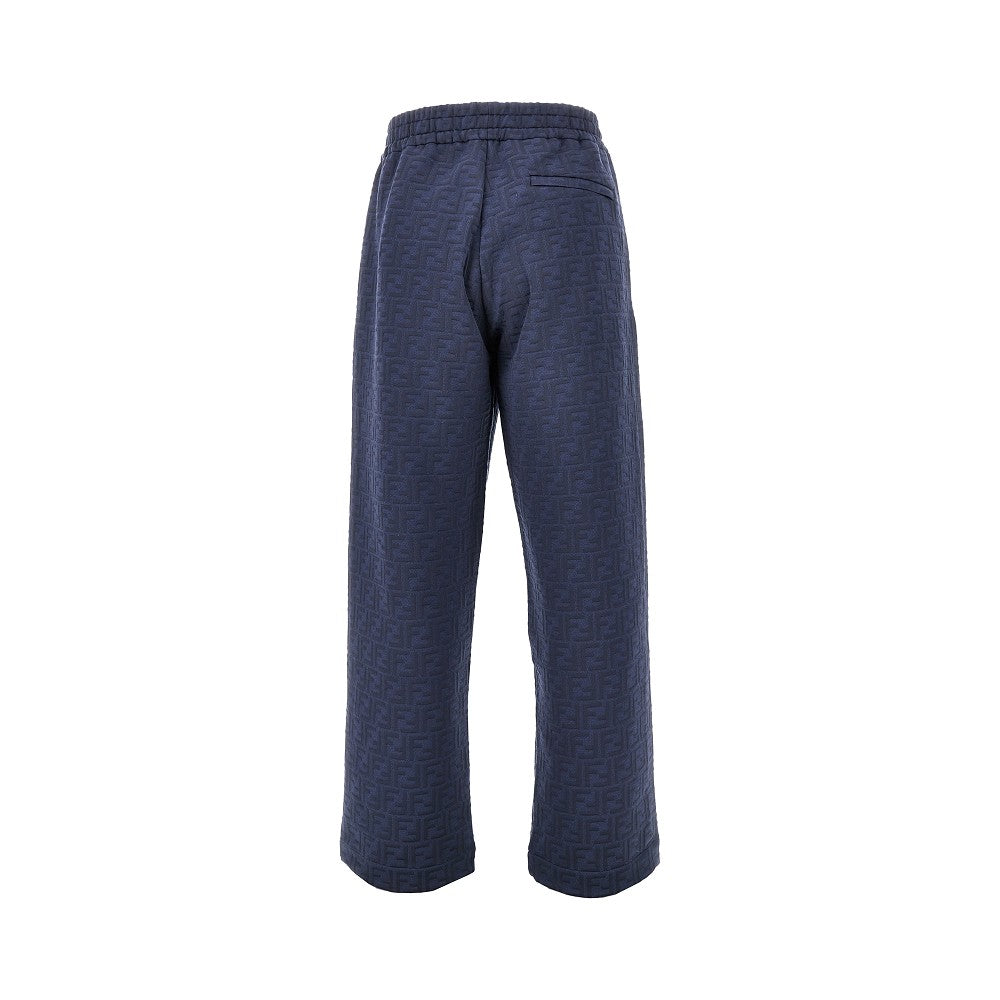 Pantalone jogging in jersey jacquard FF