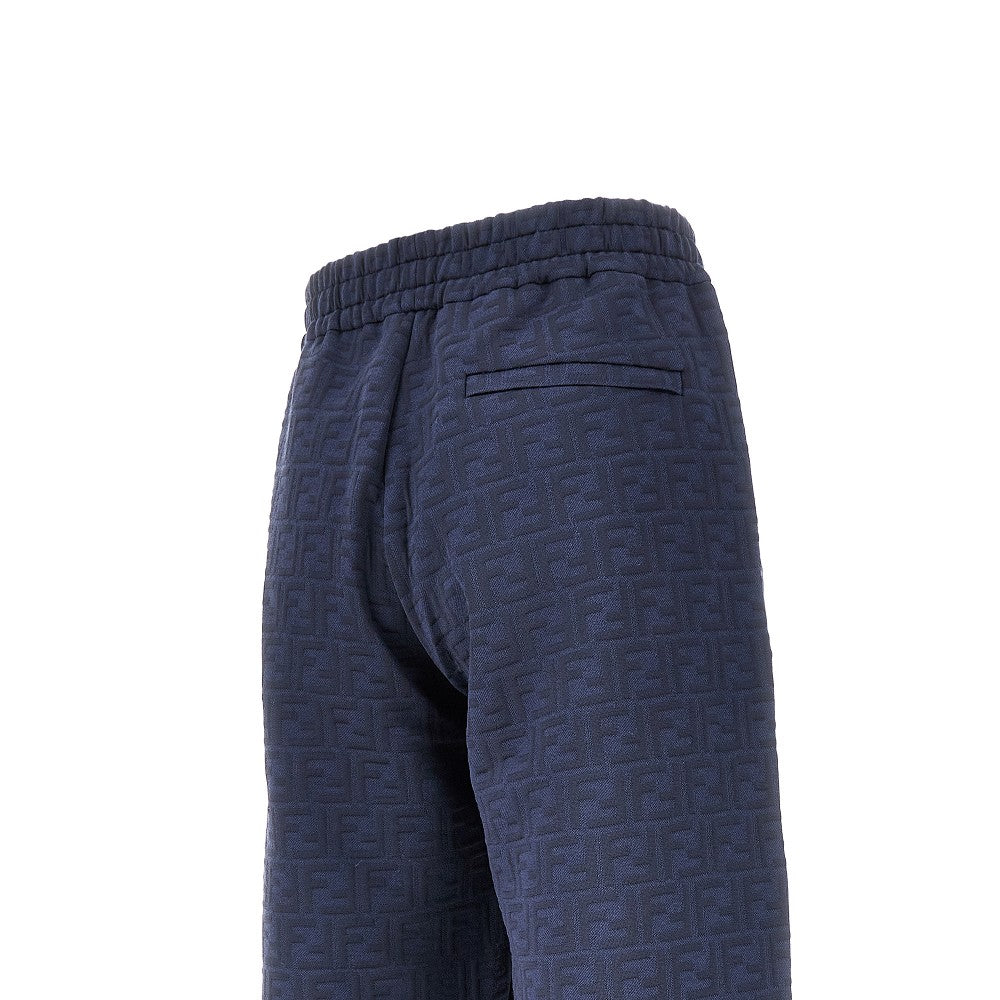 Pantalone jogging in jersey jacquard FF