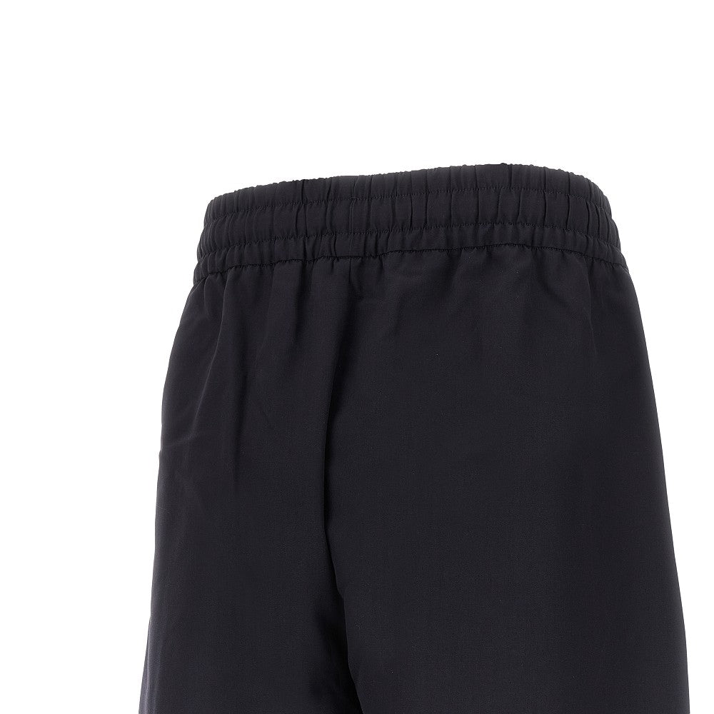 Track pants in lana con cucitura centrale