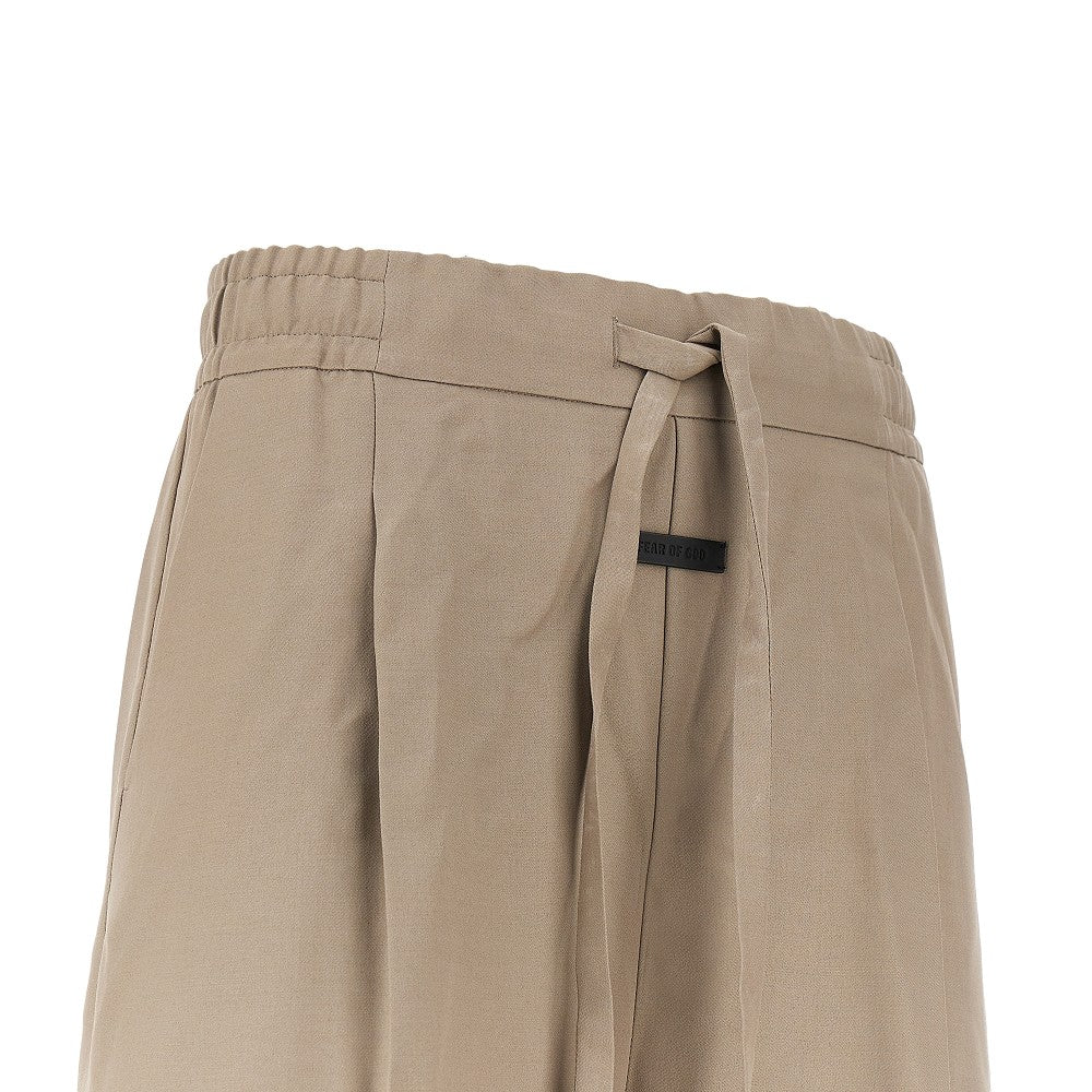 Pantalone a gamba ampia con coulisse