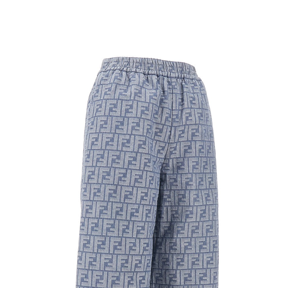 Pantalone in denim chambray FF
