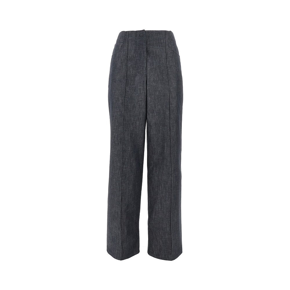 Chambray denim pants