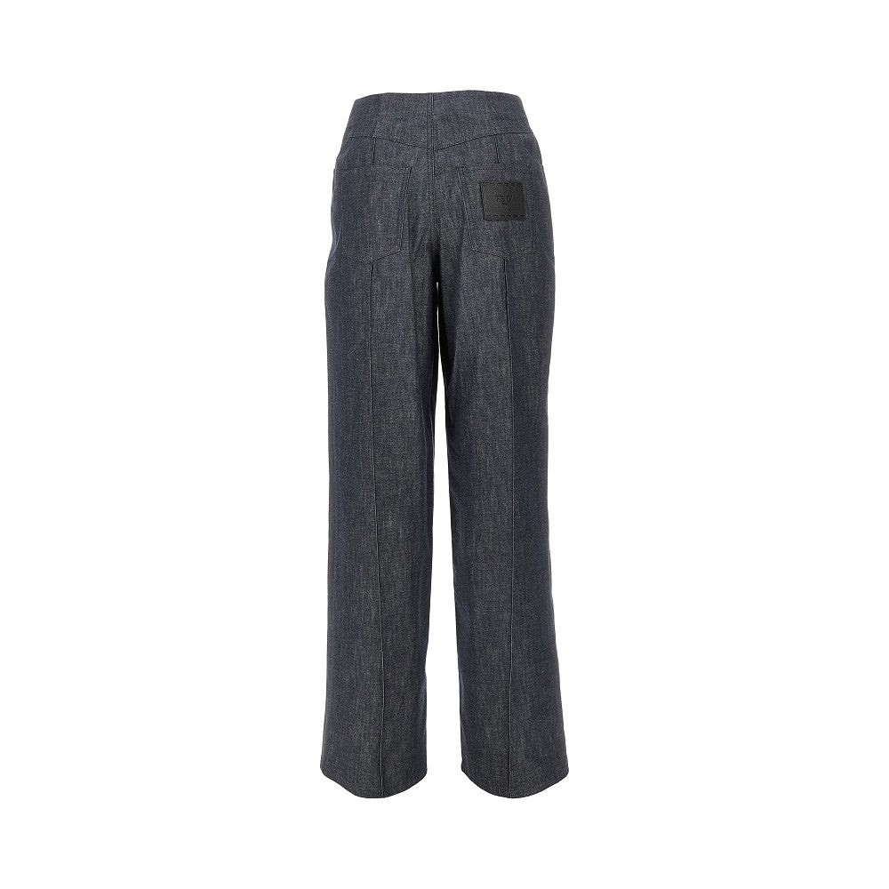 Chambray denim pants