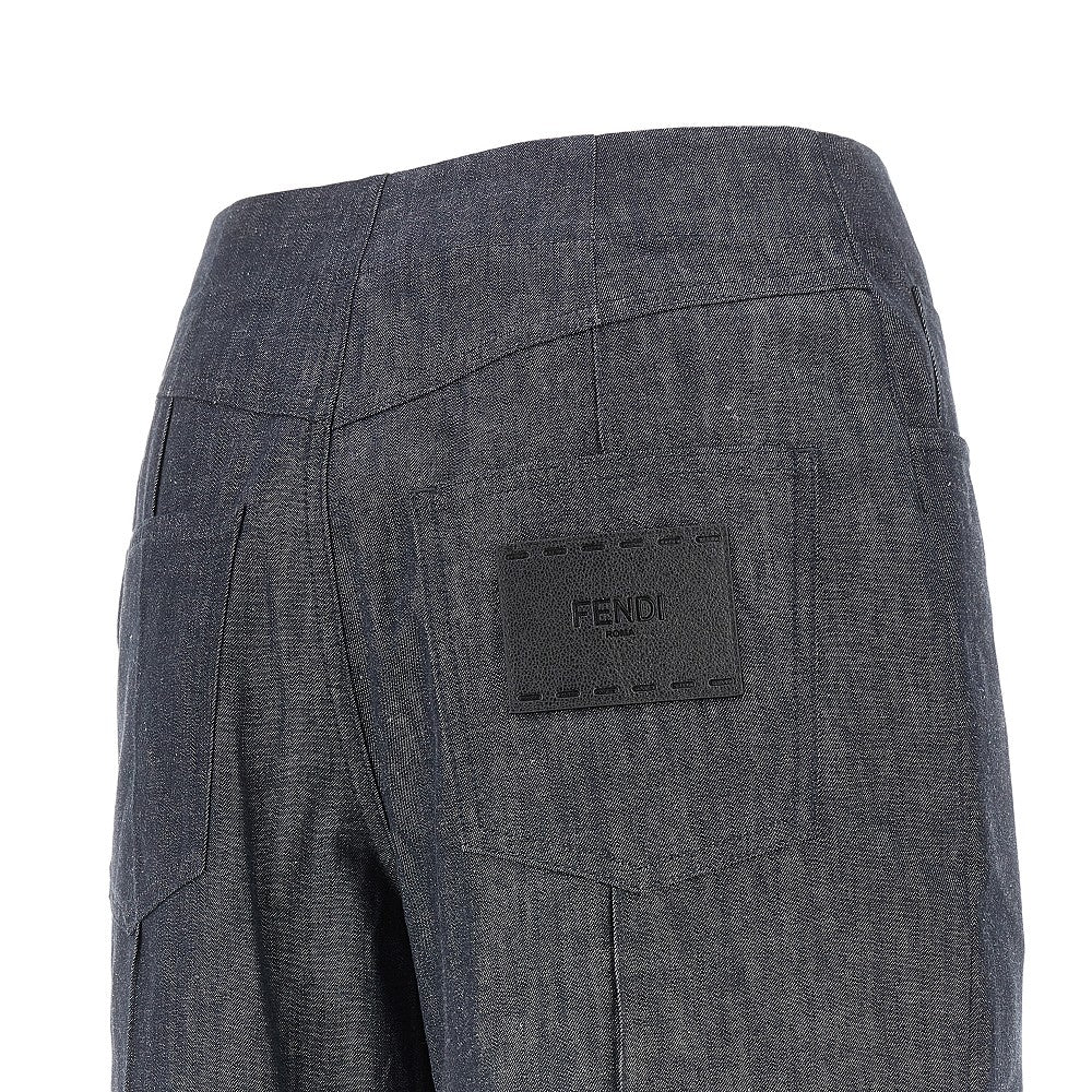 Chambray denim pants