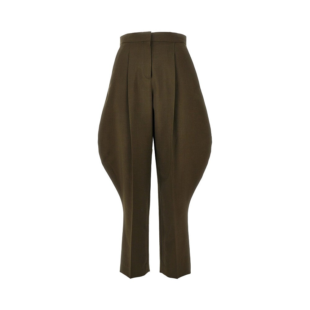 Pantalone cavallerizza in lana e mohair