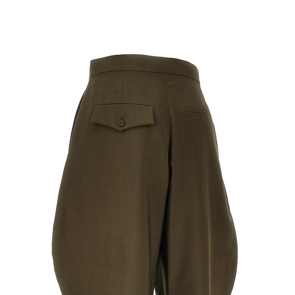 Pantalone cavallerizza in lana e mohair