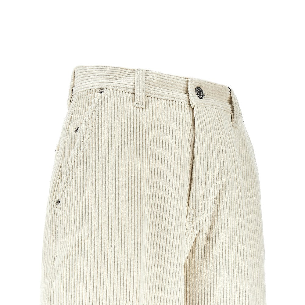 Pantalone Large Fit in velluto a coste