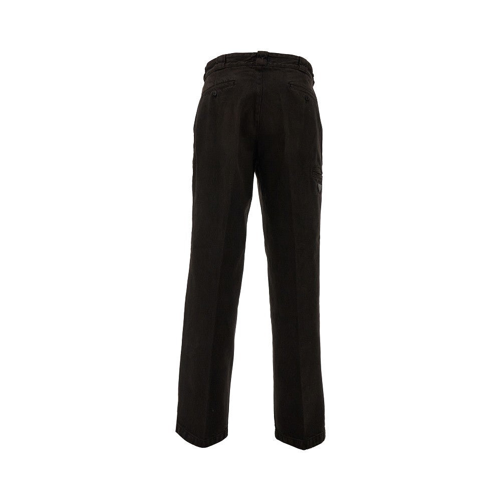 Pantalone in denim sovratinto