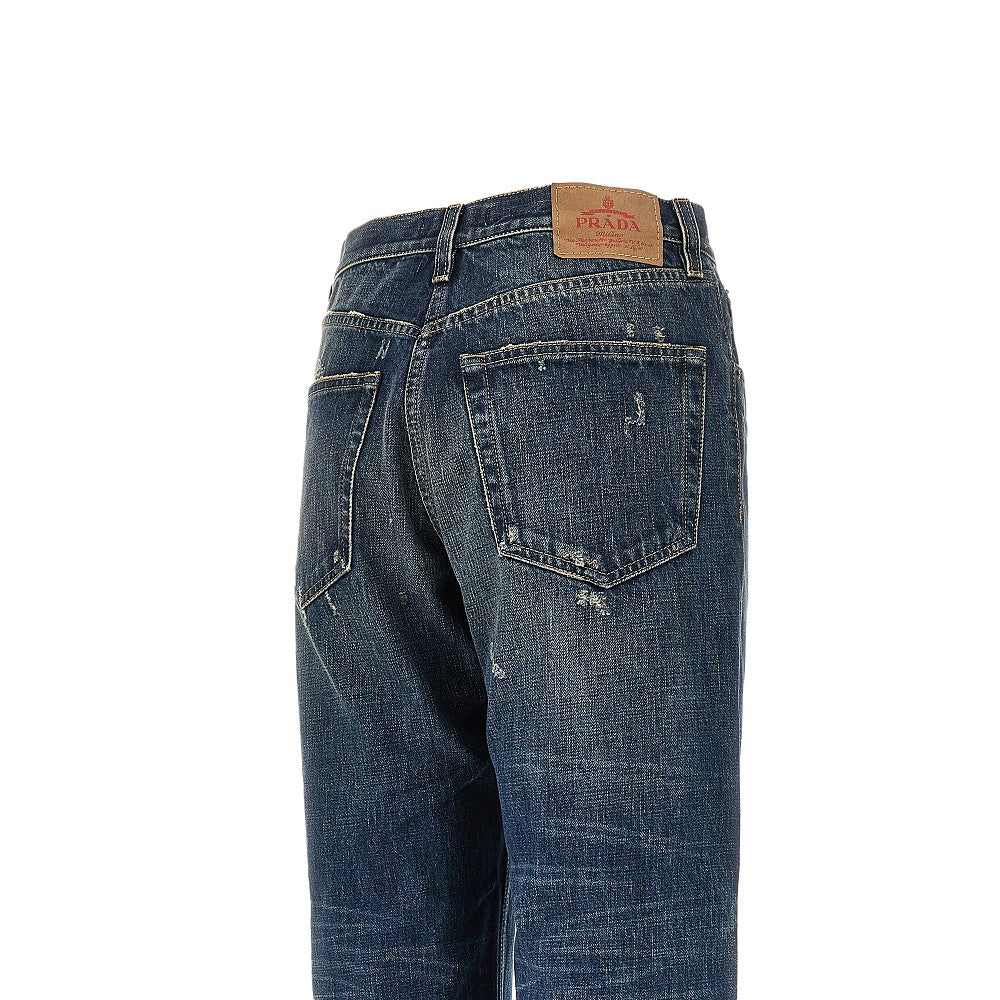 Used effect denim Relaxed Fit jeans