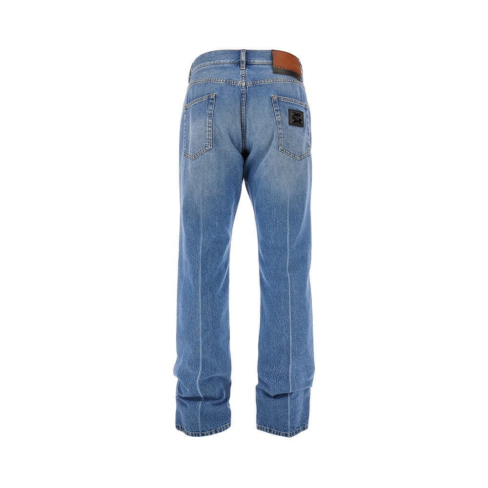 Jeans Classic con placca logo