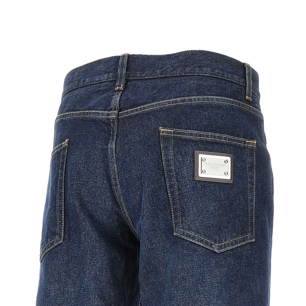 'Classic' jeans with logo plate