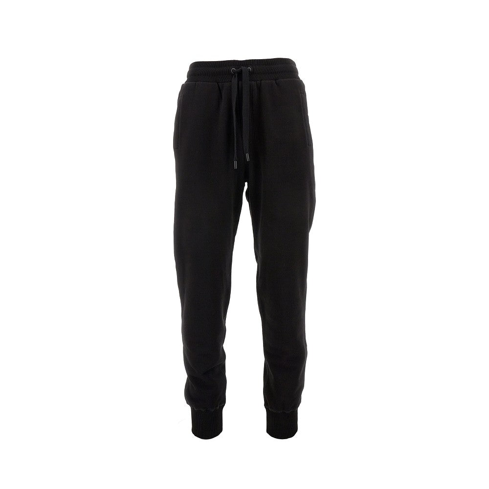 Joggers in cotone con patch logo
