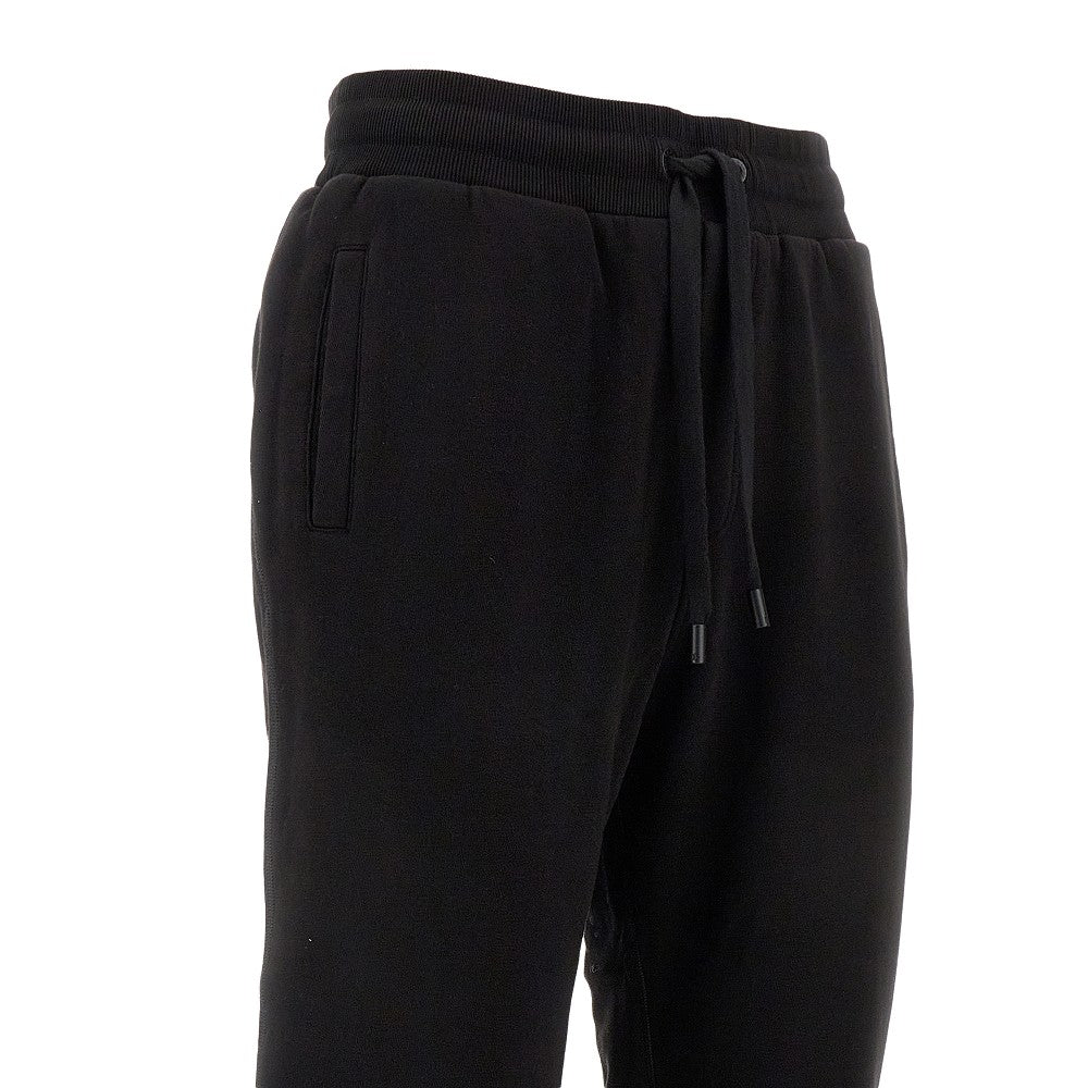 Joggers in cotone con patch logo