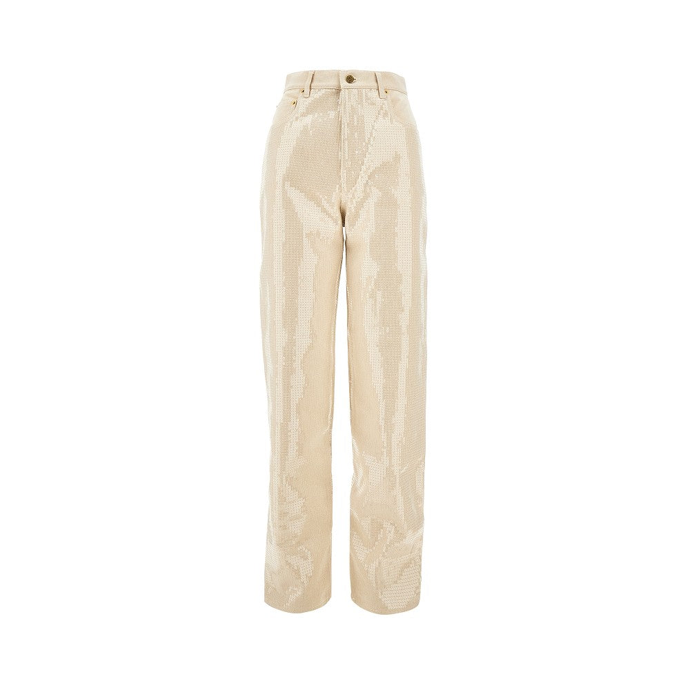 Sequinned 'Kim' denim pants
