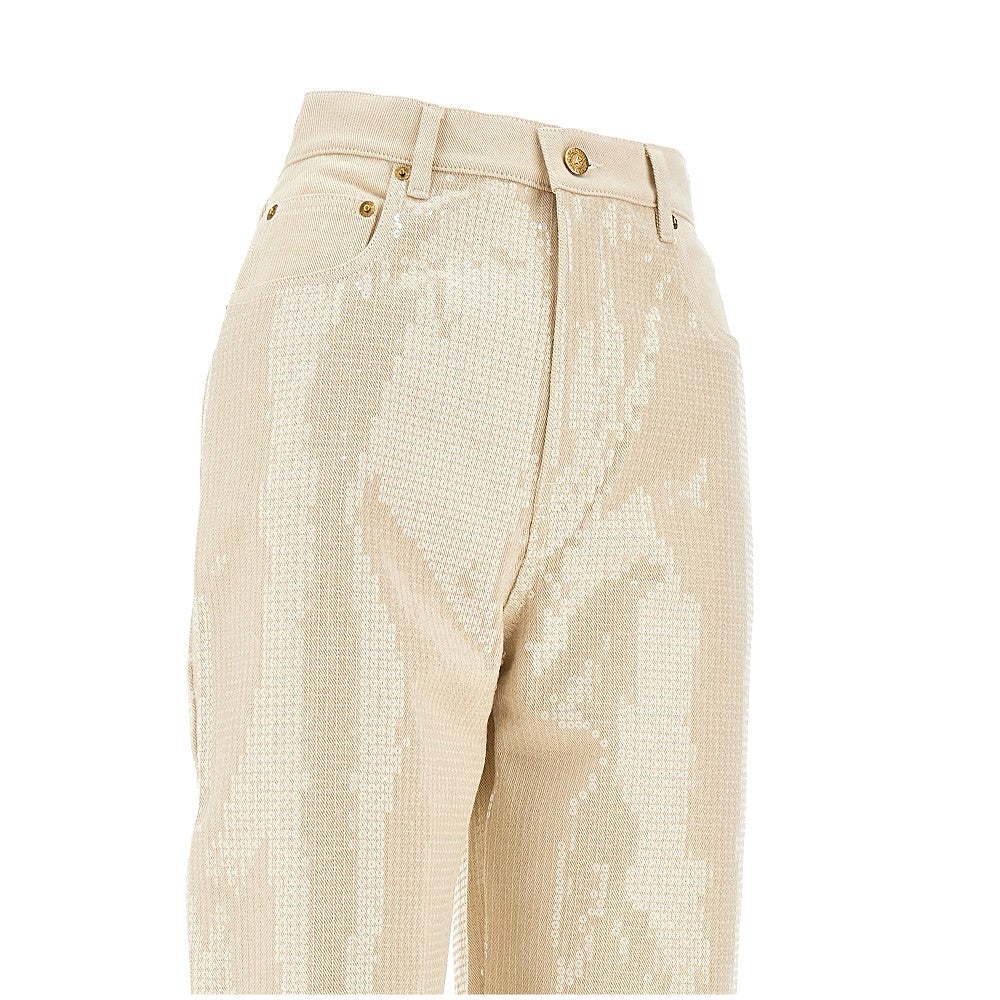 Sequinned 'Kim' denim pants