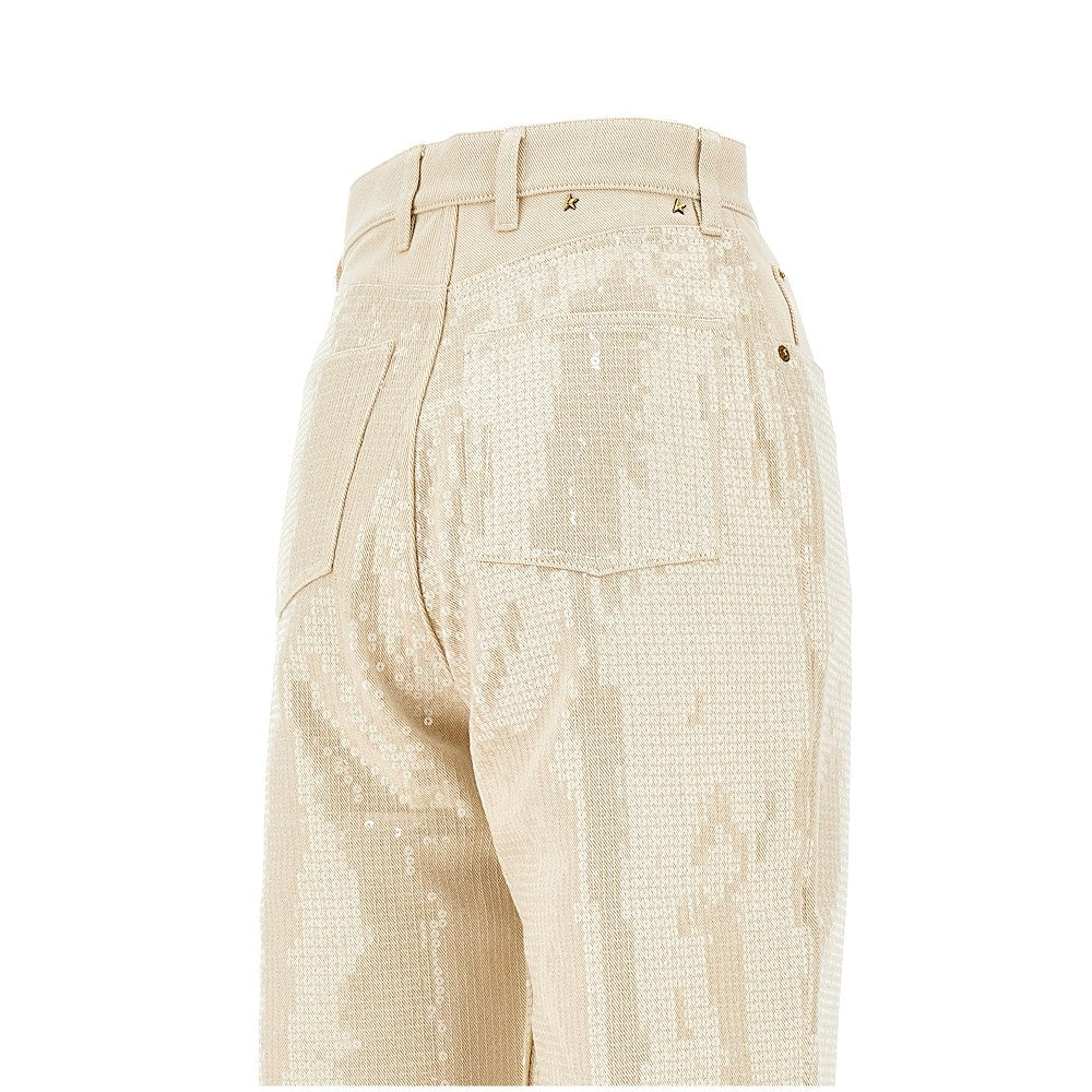 Sequinned 'Kim' denim pants
