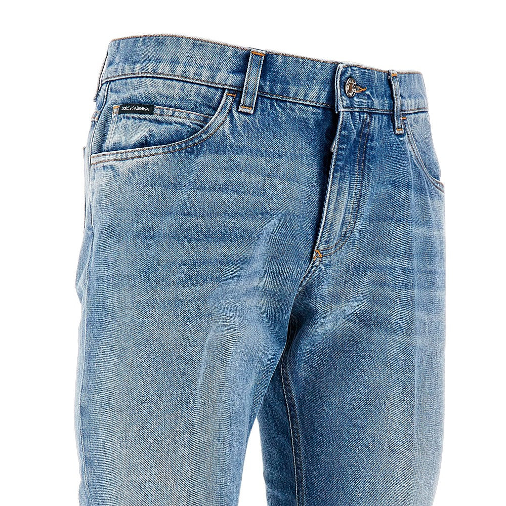 Jeans Regular Fit con placchetta logo