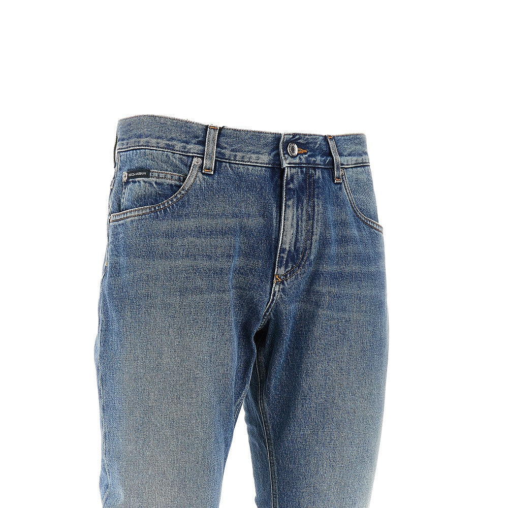 Regular Fit jeans with logo plate