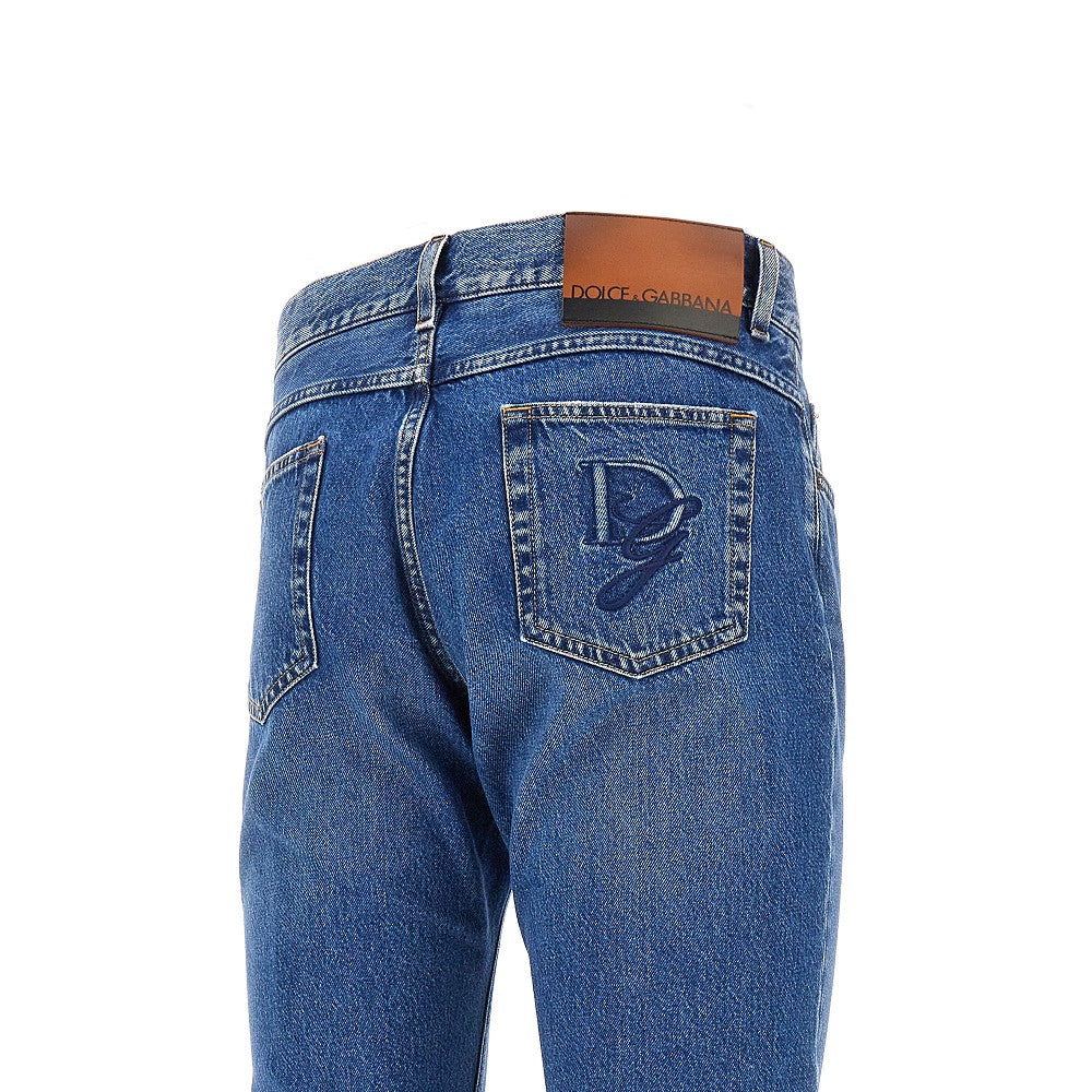 Regular Fit jeans with logo embroidery