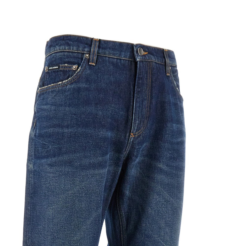 Jeans Loose con placca logo
