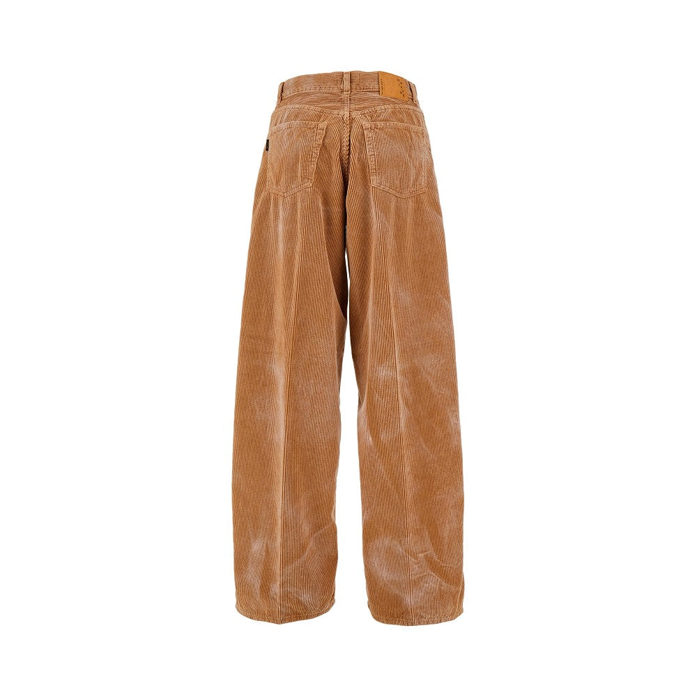 Pantalone oversize 'Bethany' in velluto