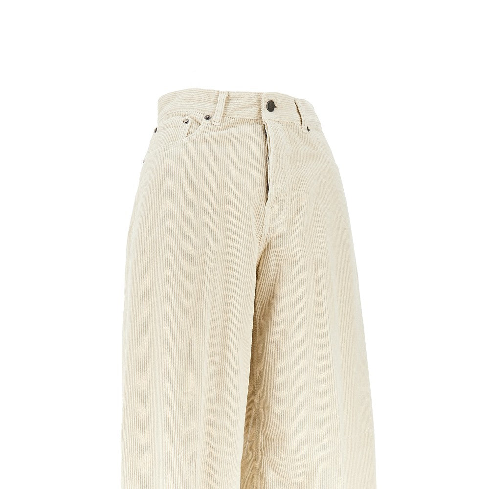 Pantalone oversize 'Bethany' in velluto