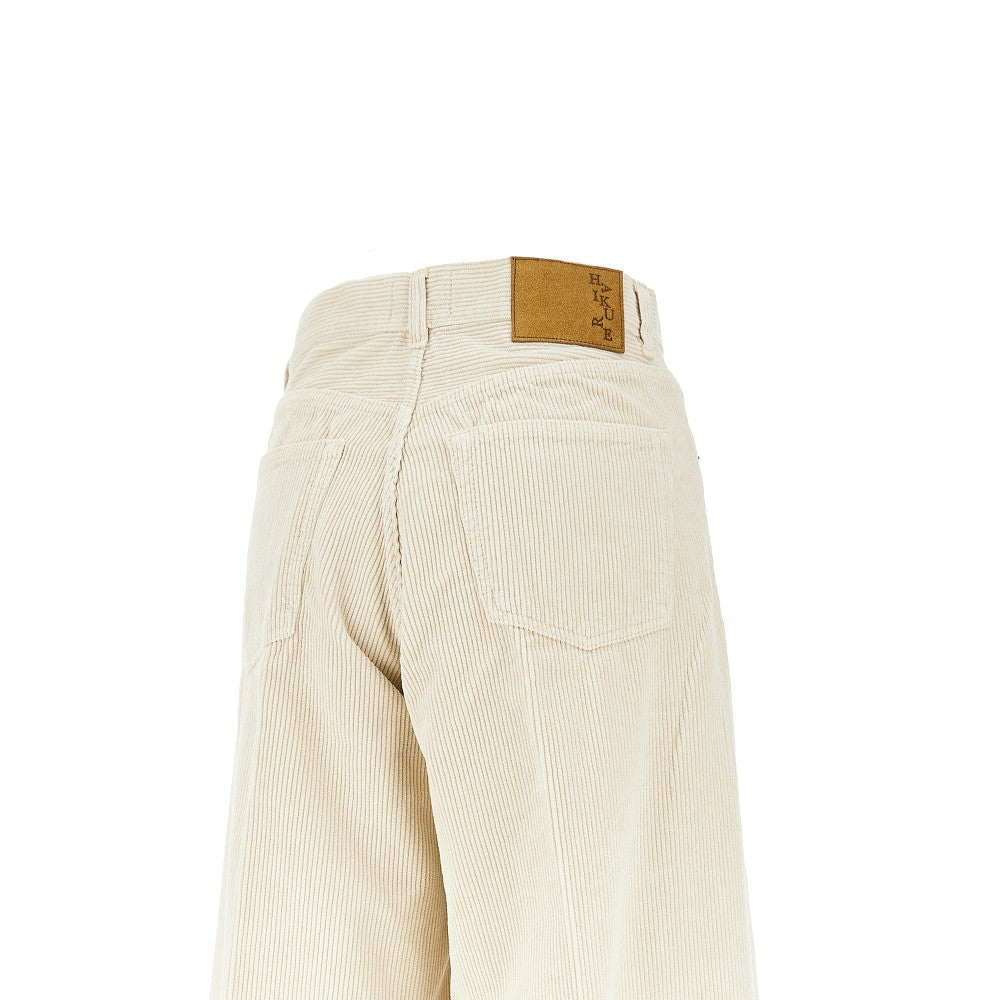 Pantalone oversize 'Bethany' in velluto