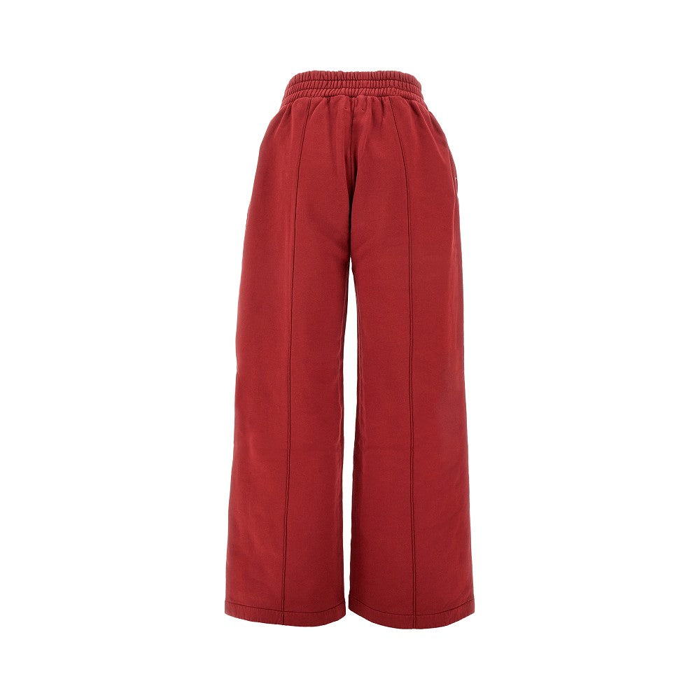 Joggers a gamba ampia in cotone