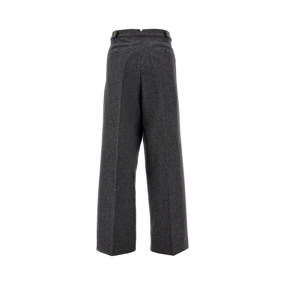 Pantalone a gamba ampia in flanella