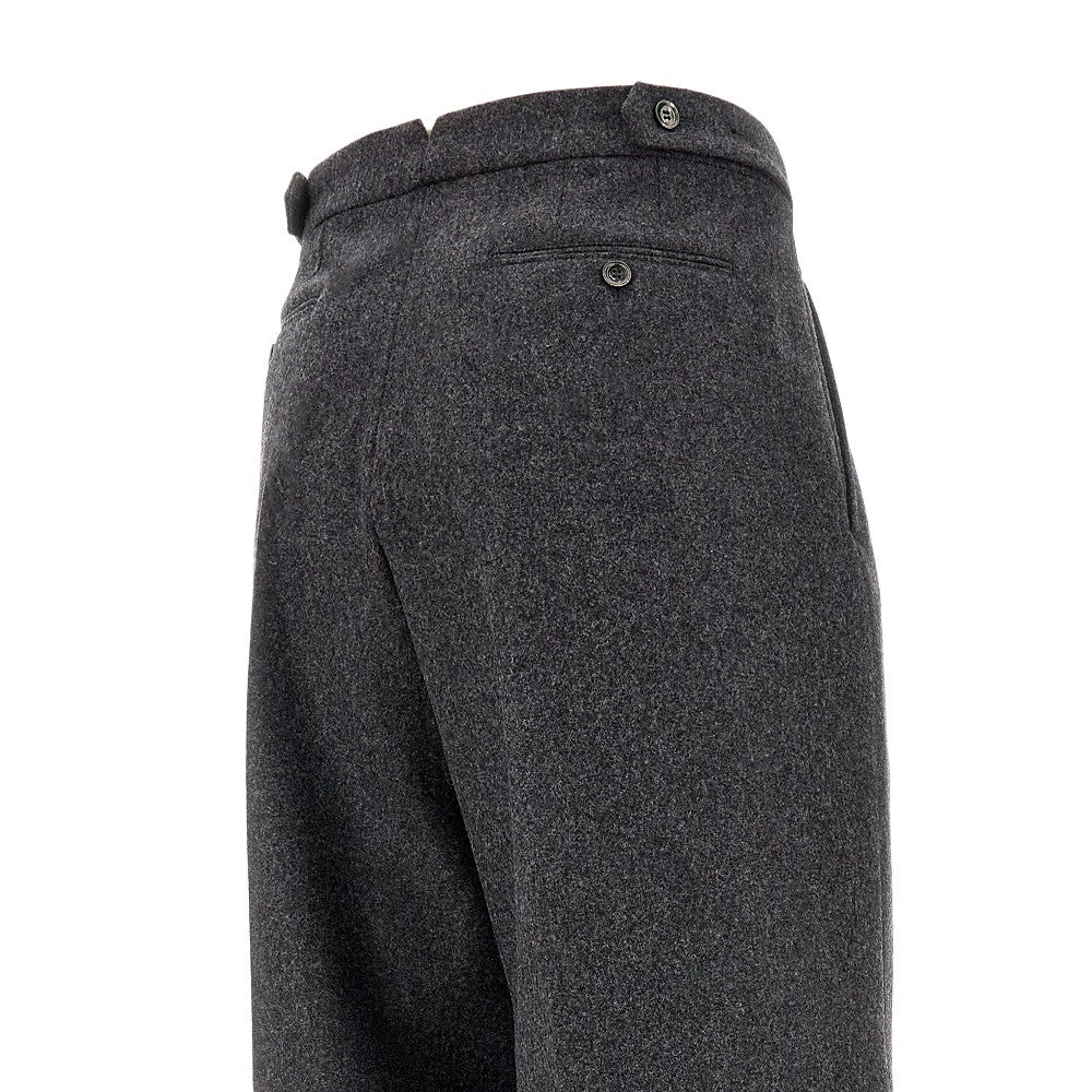 Pantalone a gamba ampia in flanella