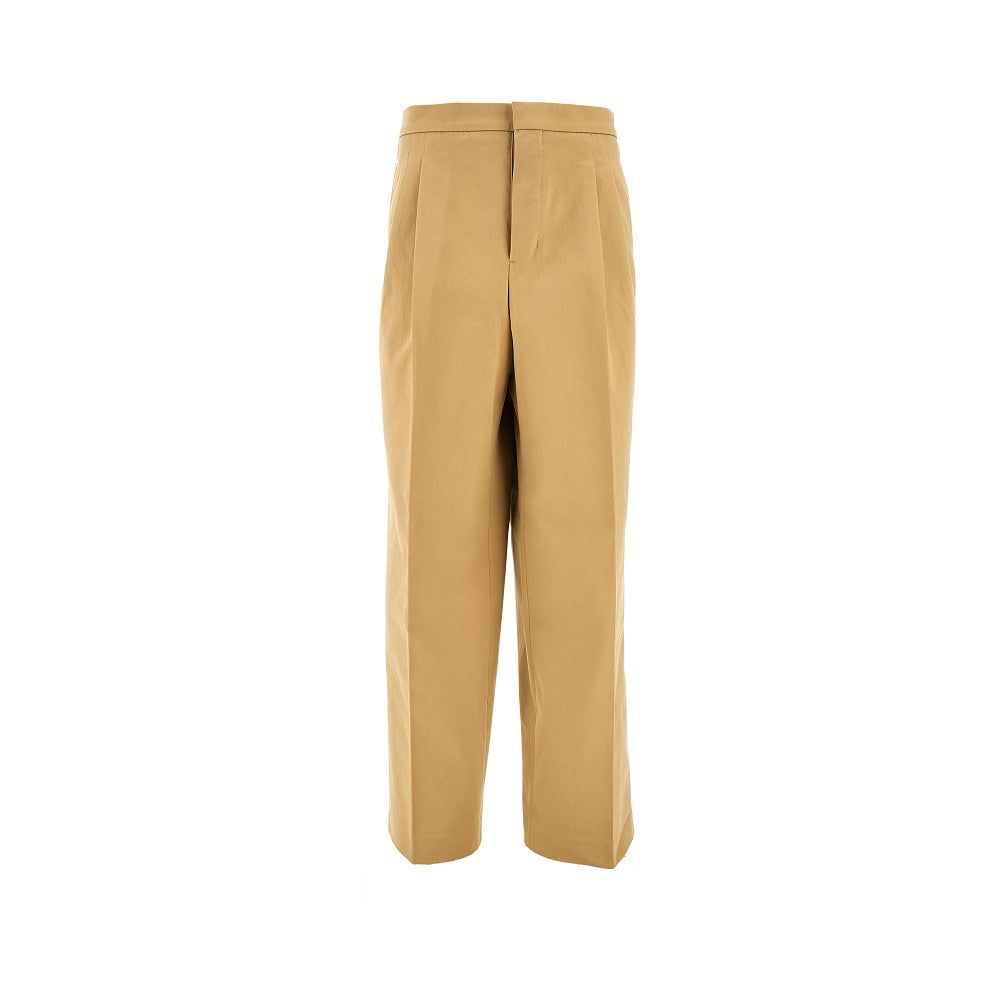 Cotton wide leg pants