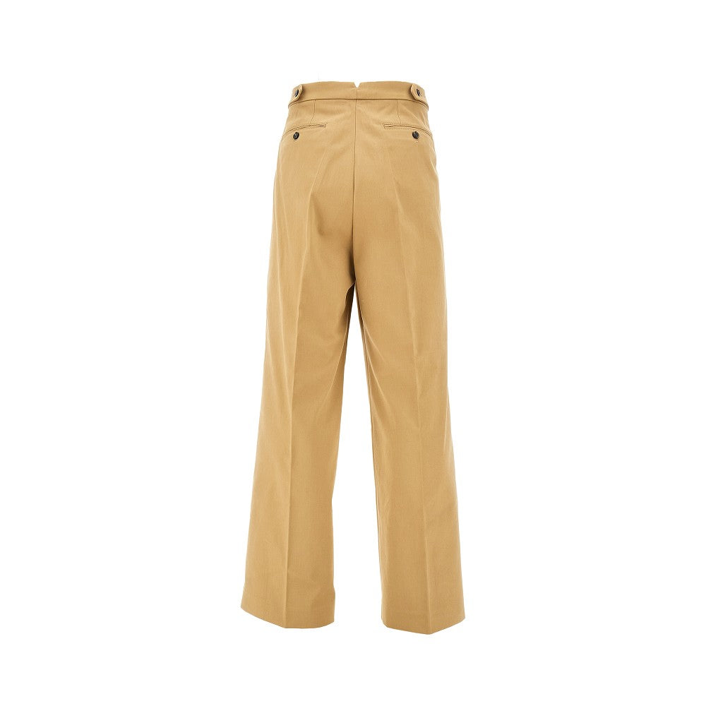Cotton wide leg pants