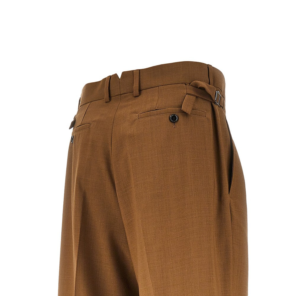Wide leg pants with darts
